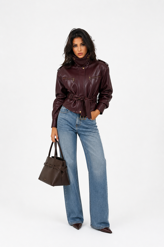 AVERIE | BURDEOS CHAQUETA